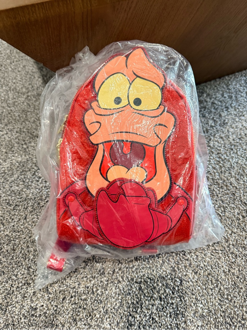 Loungefly Sebastian the Crab Mini Backpack with Pink Accent